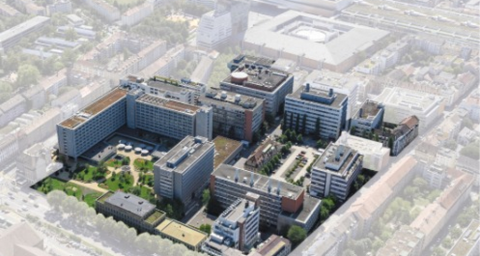 Luftbild mit weissem Hintergrund